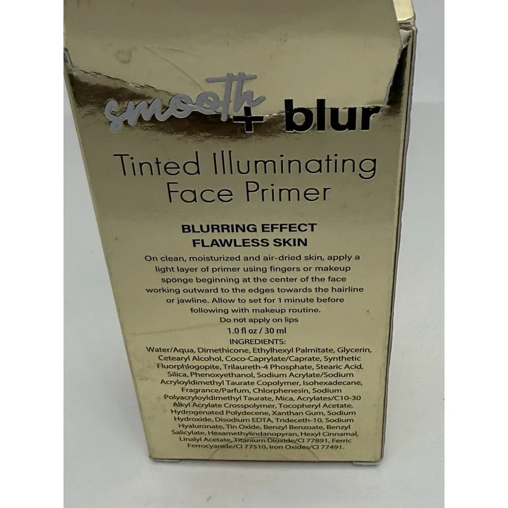 SMOOTH & BLUR TINTED ILLUMINATING FACE PRIMER 1FLOz / 30mL FLAWLESS SKIN NEW NIB